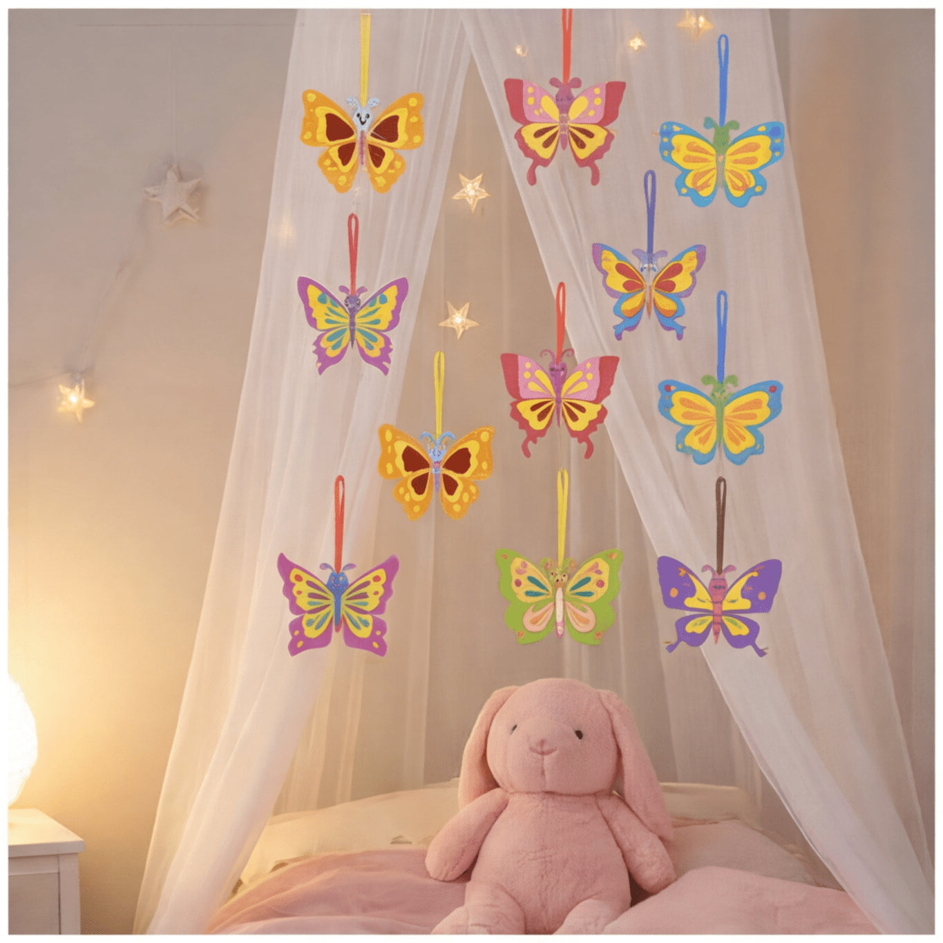 Ensemble de 12 figures de papillons EVA pour l'artisanat et la décoration
