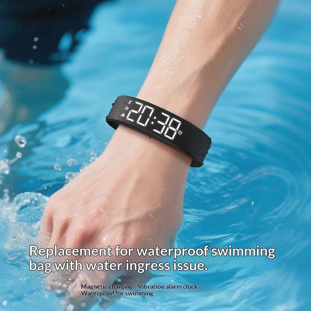Smart Sports Watch pour les hommes et les femmes Imperméable avec la fonction Timing Silent Vibration Alar