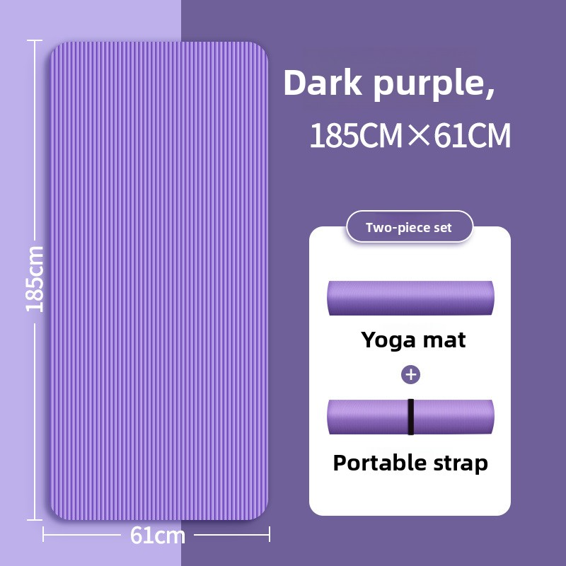 Antidérapant, épais, élargi et allongé tapis de yoga pour les hommes et les femmes, adapté pour