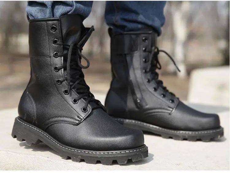 Chaussures militaires de sécurité aux pieds d'acier