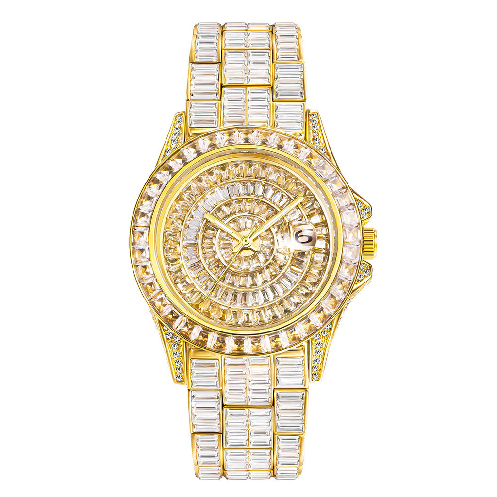 Fashion Trend Square Diamond Full Diamond Watch Haute qualité Zircon