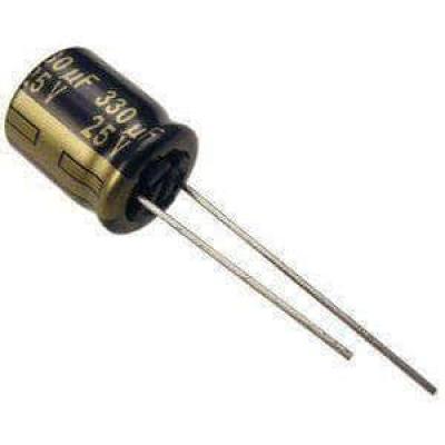 25V1000UF 125x20 FM Electrolytic Capacitor Black Gold Audio Fever