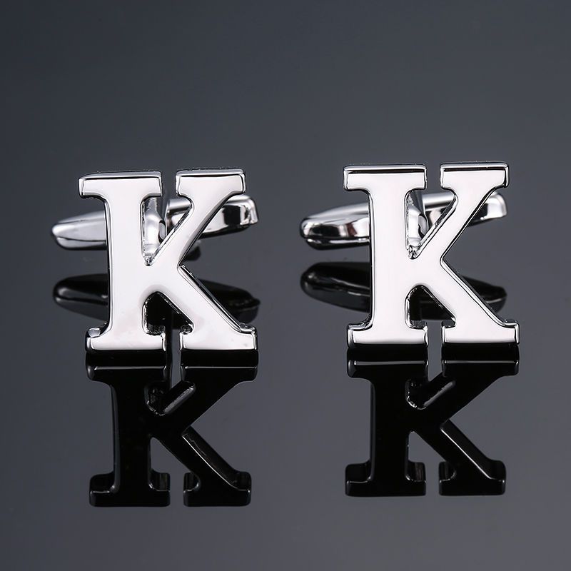 Men's French Anglais Letter Cufflinks