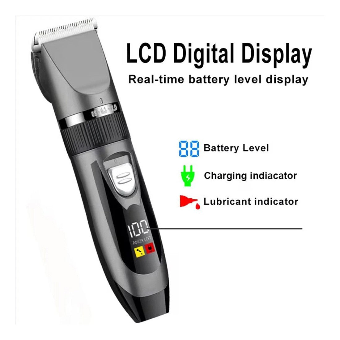 Clippers pour cheveux sans fil pour hommes Hommes Trimmer cheveux ensemble Clippers pour cheveux pour hommes