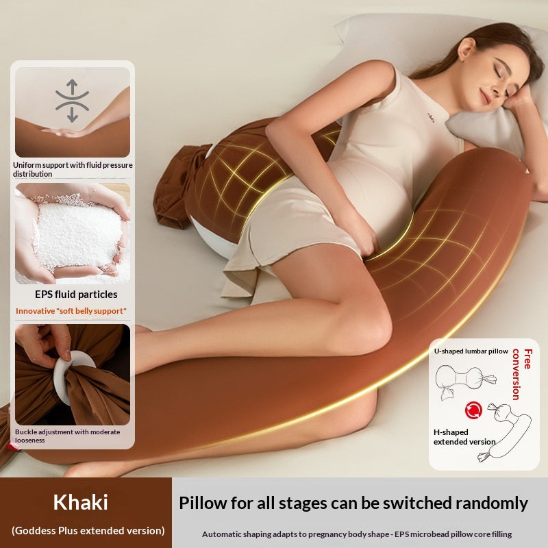 Oreiller de grossesse pour support du dos Oreiller de corps en forme de U Belly pour confortable