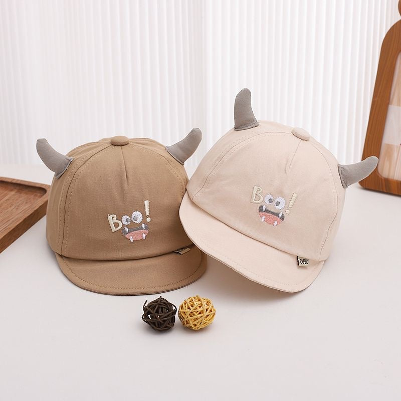 Summer Baby 3D Monster Horned Boo Monster Mignon Expression brodée Soft Mignon enfant' Styl