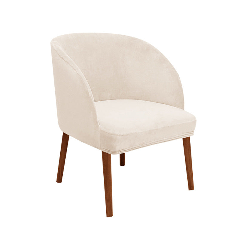 Couverture moderne de chaise à manger semi-circulaire Velvet