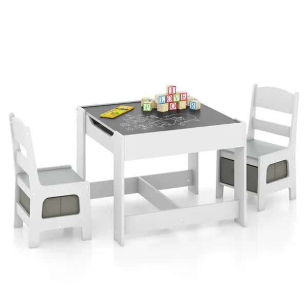 Table d'activités et chaises pour enfants 2-en-1