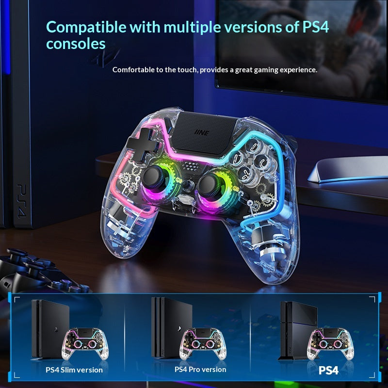 Contrôleur de console de jeu transparent Bluetooth sans fil