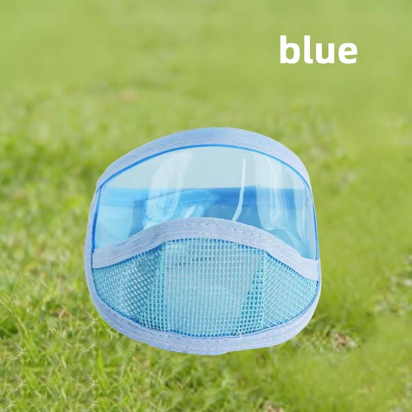 Chat Anti Bite Muselière Transparente Respirante Muselière Mesh Pour Grooming Nail Trimming Bain