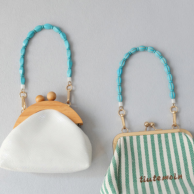 Chaîne de résine de chaîne de sac Turquoise Vintage