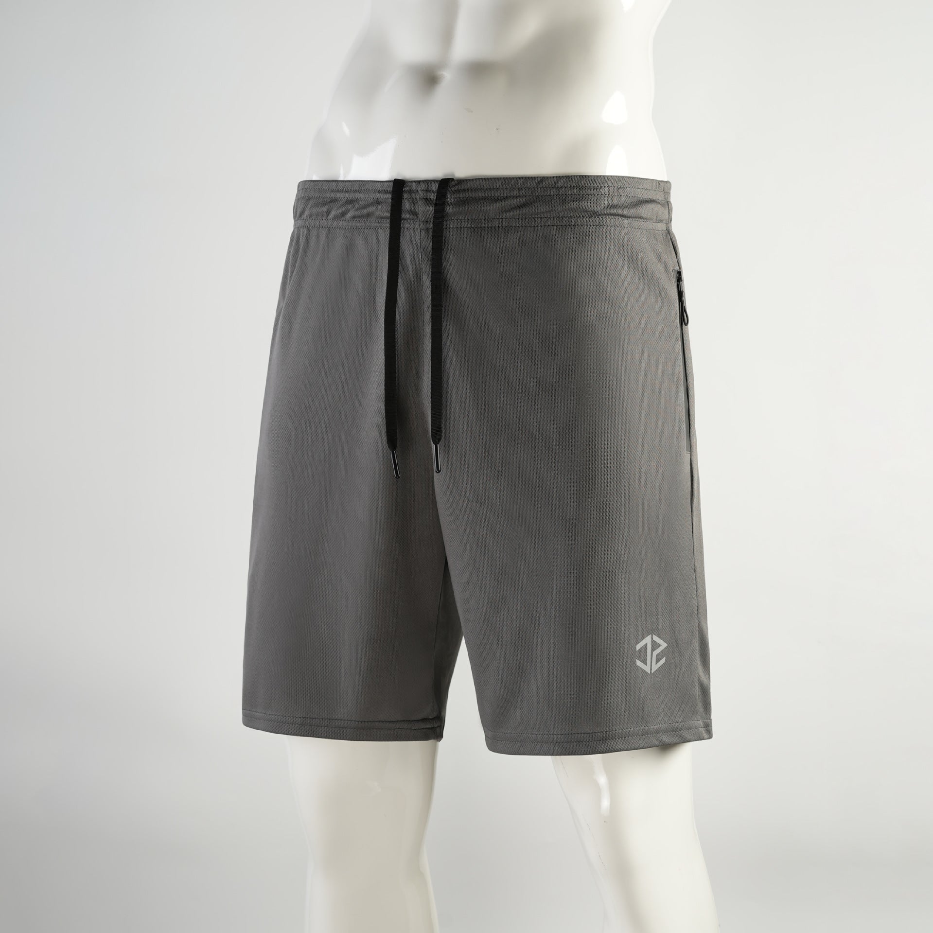 Short homme Mode Casual Séchage rapide Entraînement extérieur Poche à fermeture éclair à cinq points