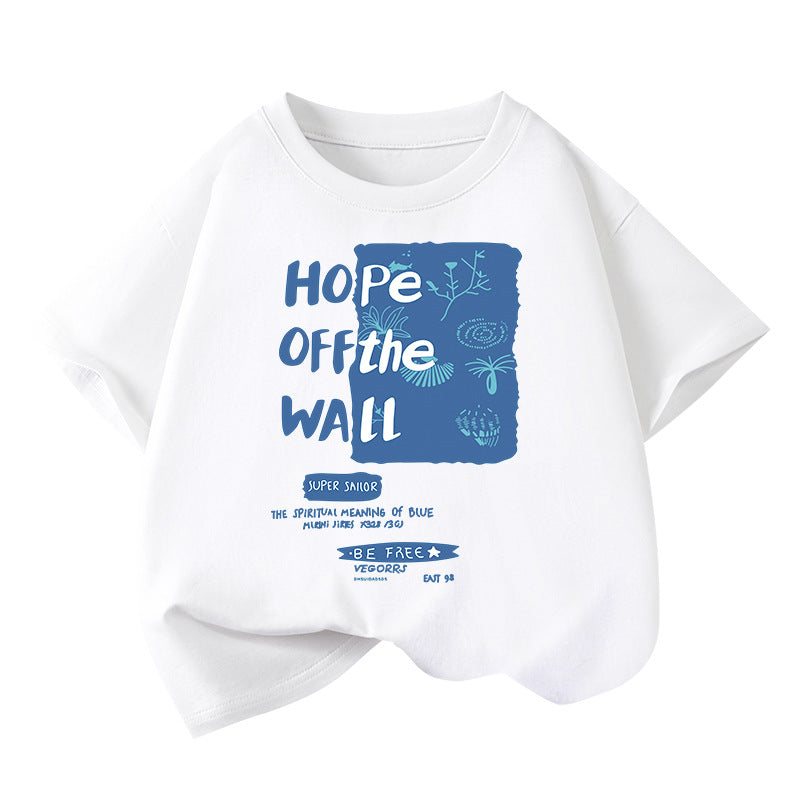 T-shirt en coton à manches courtes pour garçons
