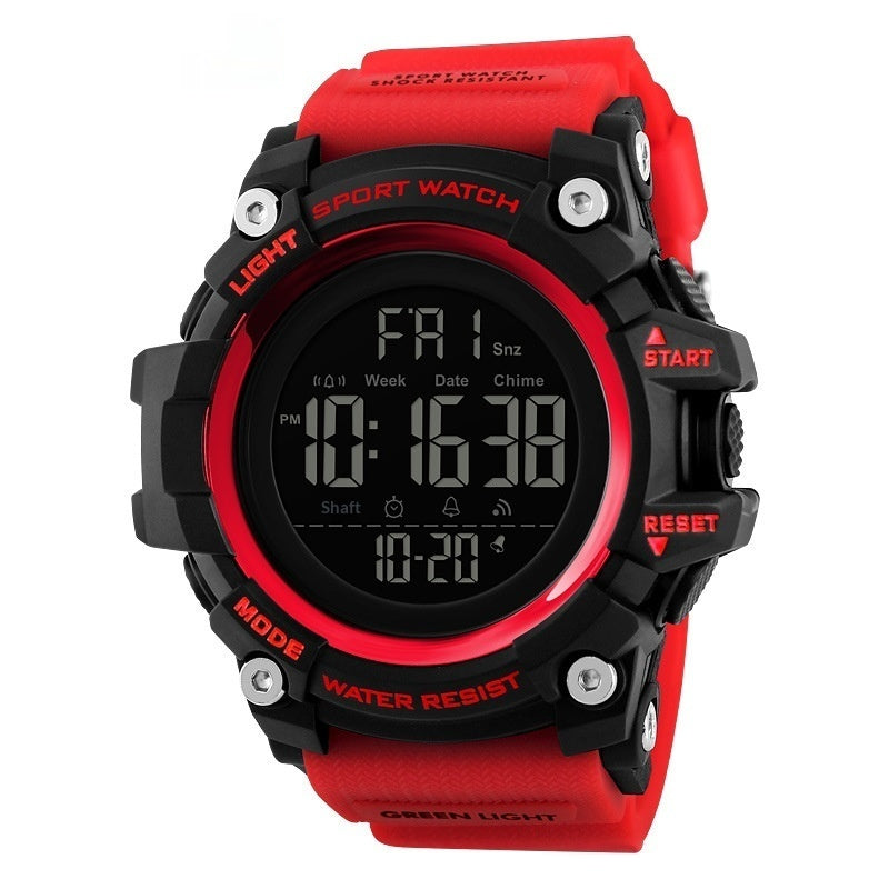 Montre électronique sport de plein air homme avec multi-fonction