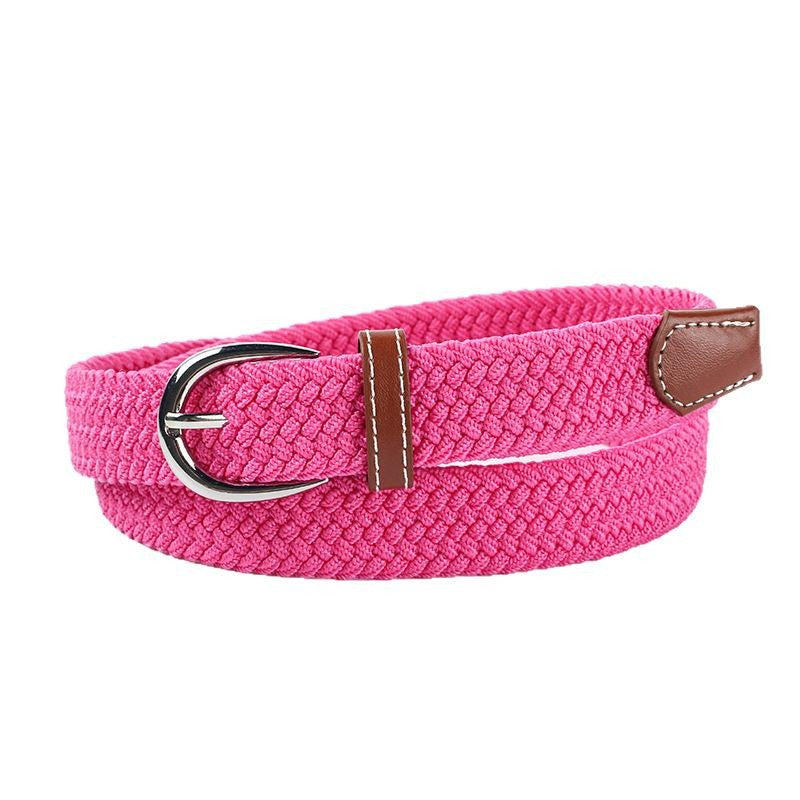 Toile étudiante jeune ceinture élastique tressée