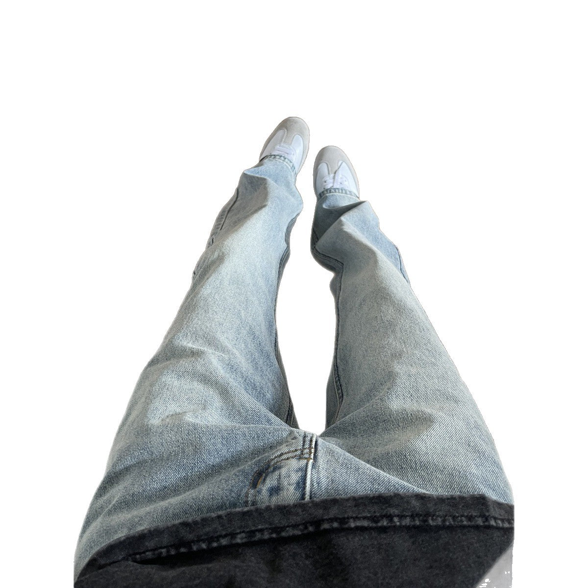 Hommes American Style Retro Lavés Distrait Droit Jeans Jambes