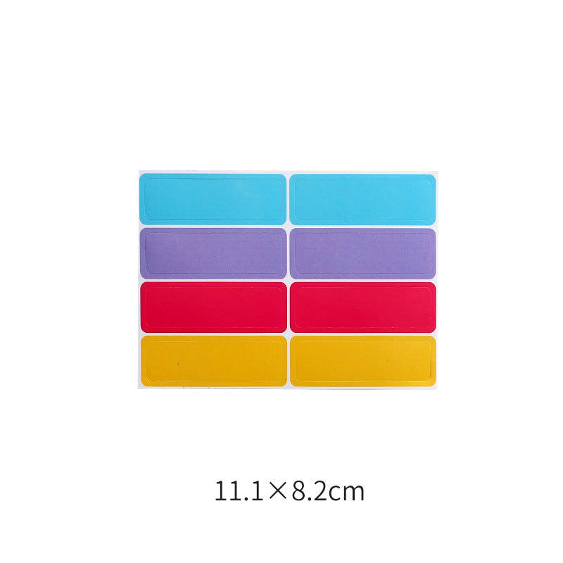 En stock Étiquette manuscrite Indiquant la couleur de l'étiquette Blanc Autocollant adhésif allemand
