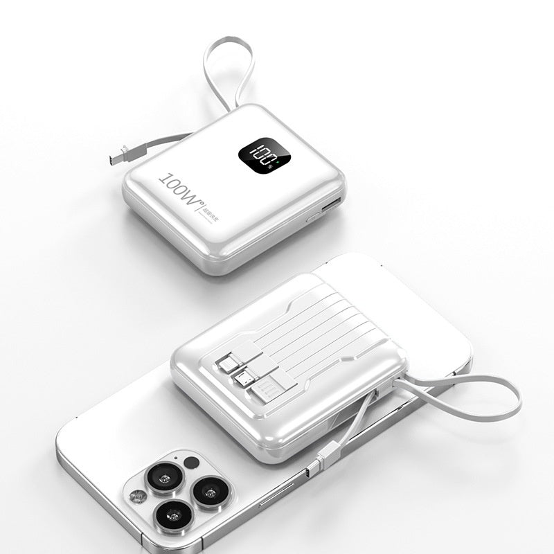 Mini-portable avec câble 20000 MA Power Bank PD225W Alimentation mobile