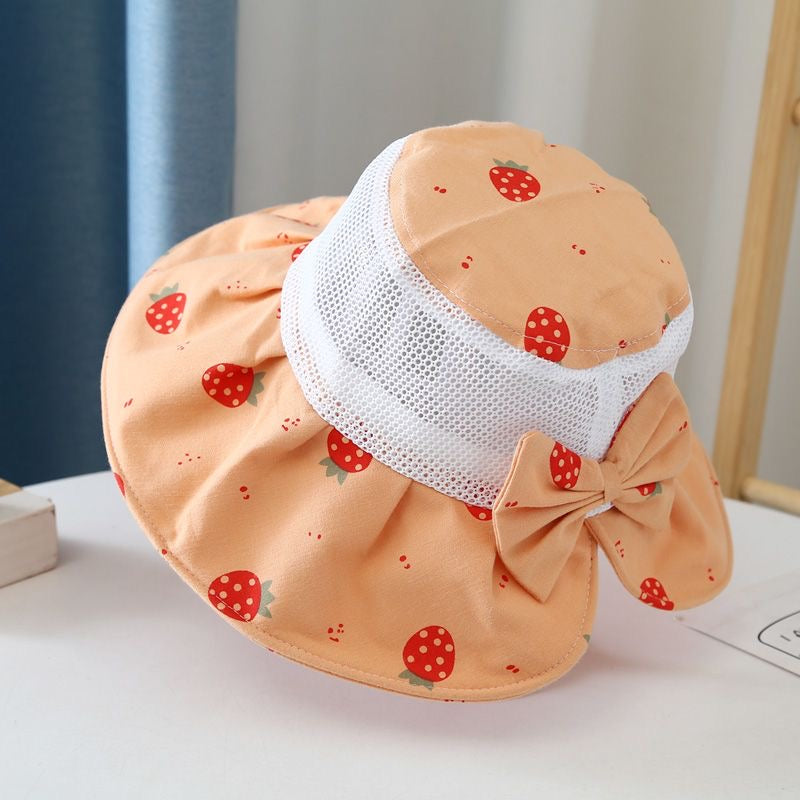 Enfants amusant imprimé Bowknot décoratif tissu net de patchwork respirant et cool doux F