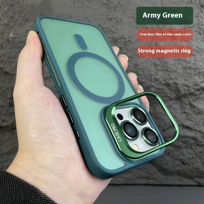 Boîtier de téléphone magnétique de couverture d'objectif