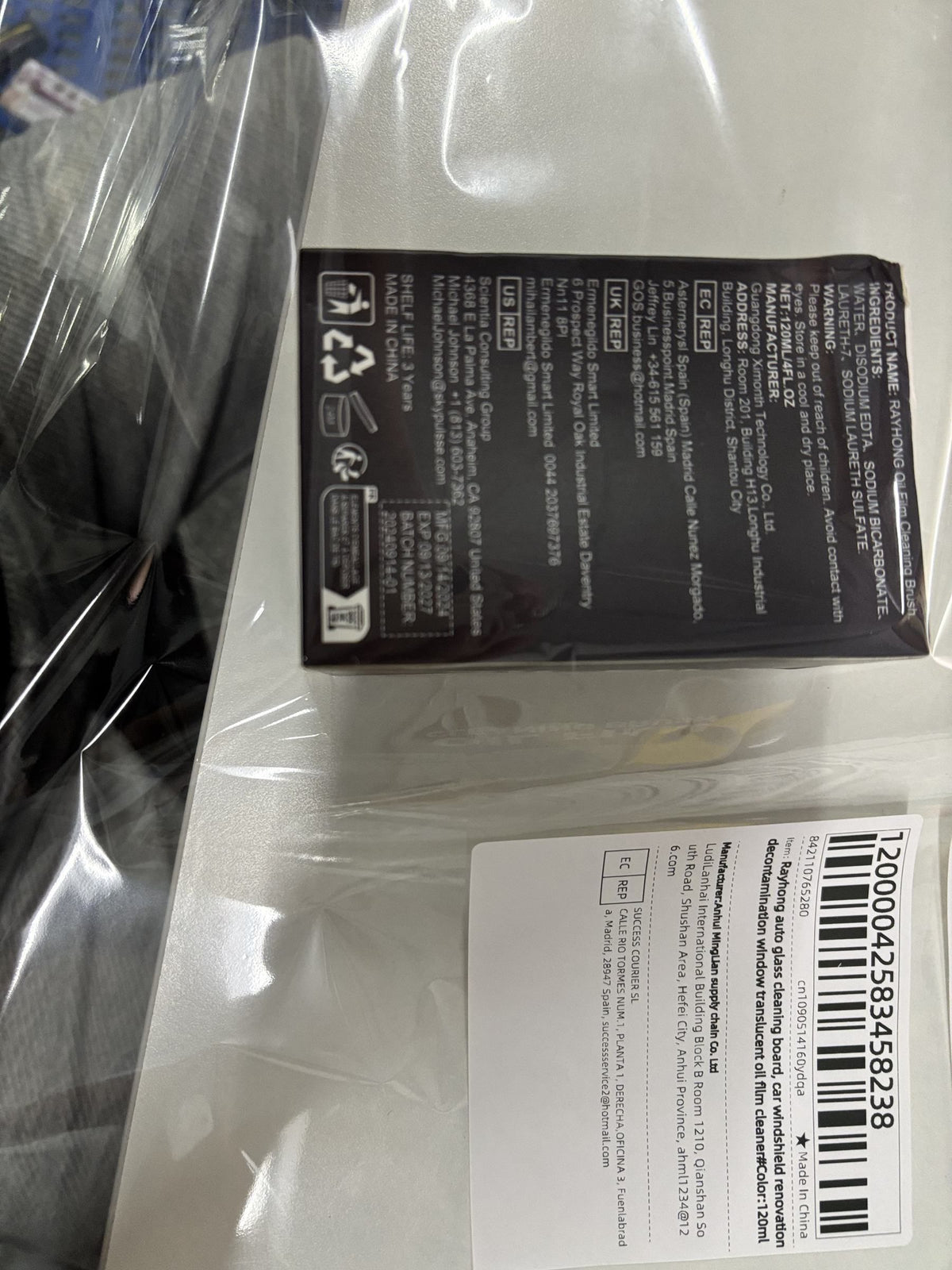 Kit de nettoyage de verre automobile RAYHONG