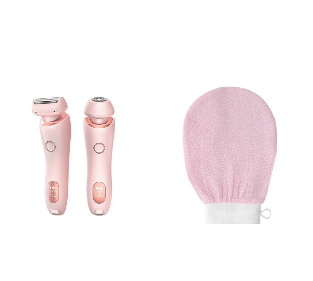 2 En 1 Epilateur Épilatateur USB Comprimeur Rechargeable Femmes Corps Razor Face Jambe Armpit Bik