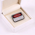 Funny Slogan Avertissement Broche