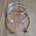 Personnalisé carrée géométrique femmes Niche Design Chic cristal Choker