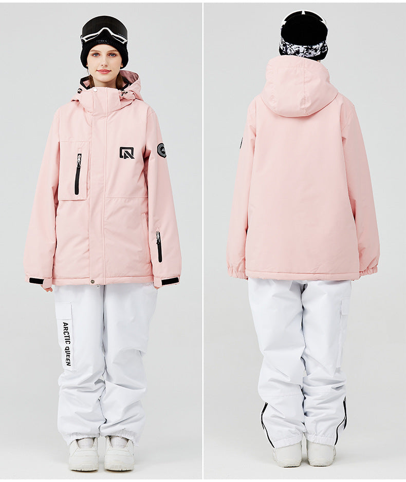 Costume de ski pour hommes et femmes en plein air Veneer Double Board