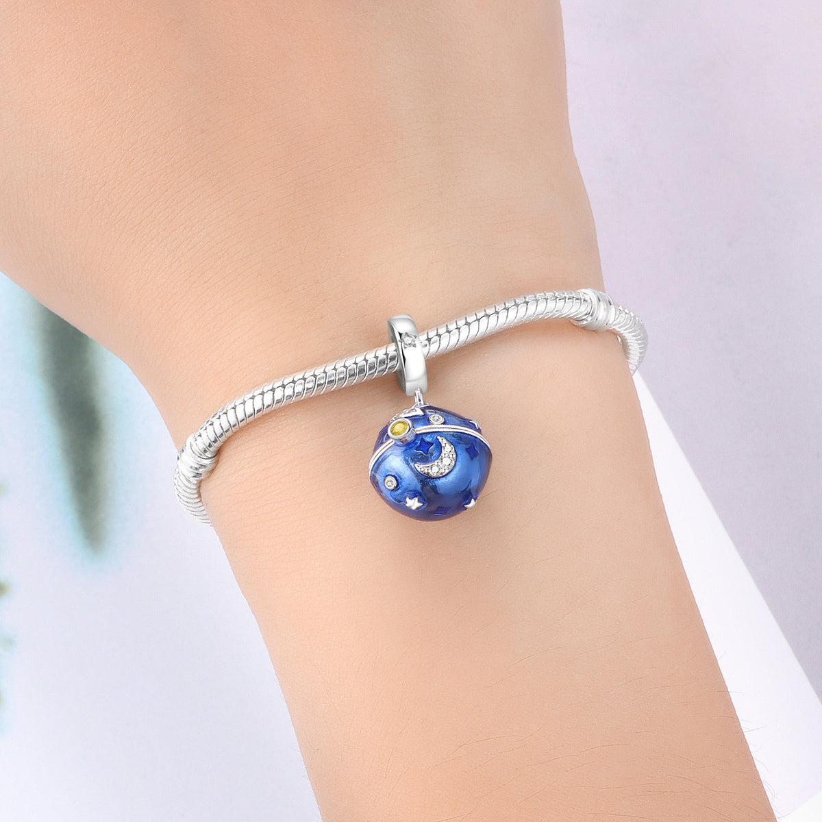 Starry Sky Astronaute Diy Bracelet Chaînes Perles Pendentif