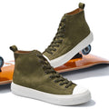 Sneakers de style retro japonais et coréen en cuir véritable
