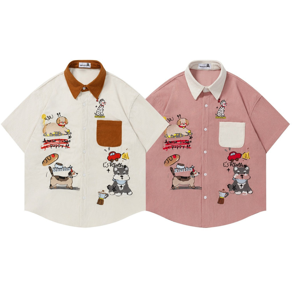 Chemise à manches courtes pour hommes et femmes