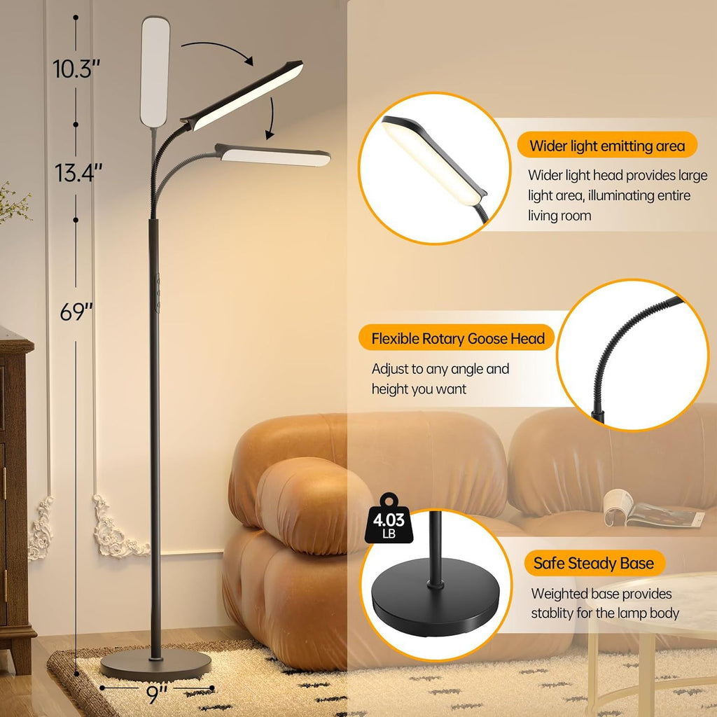 Simple Modern Canapé Chambre à coucher étude LED Table de protection des yeux double usage Télécommande Sol La