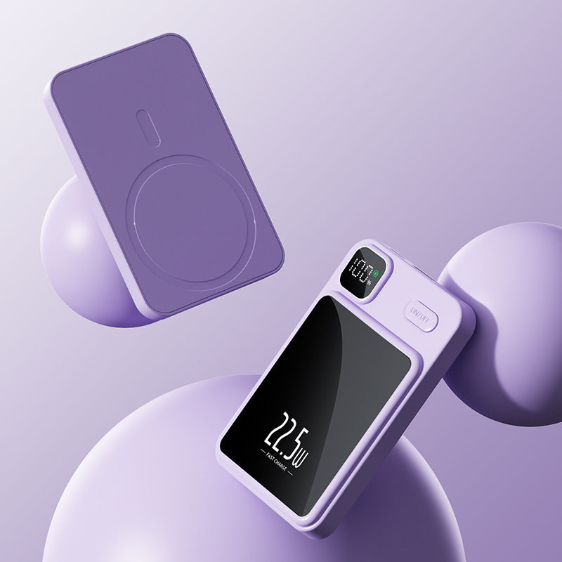 Léger Magnetic Wireless 22W Charge rapide Banque de puissance Charger Alimentation Mobile