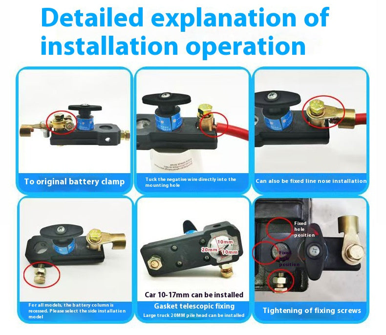 Alimentation de camion disjoncteur universel