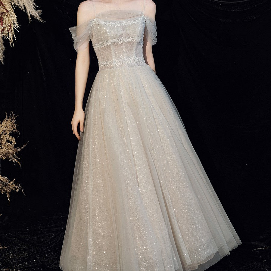 Robe Star Sky Jupe mince hors épaule