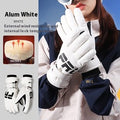 Gants chauds épais doublés de polaire imperméables antidérapants pour femmes