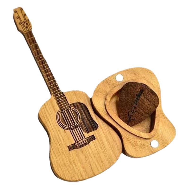 Ornement de guitare personnalisé en bois avec support