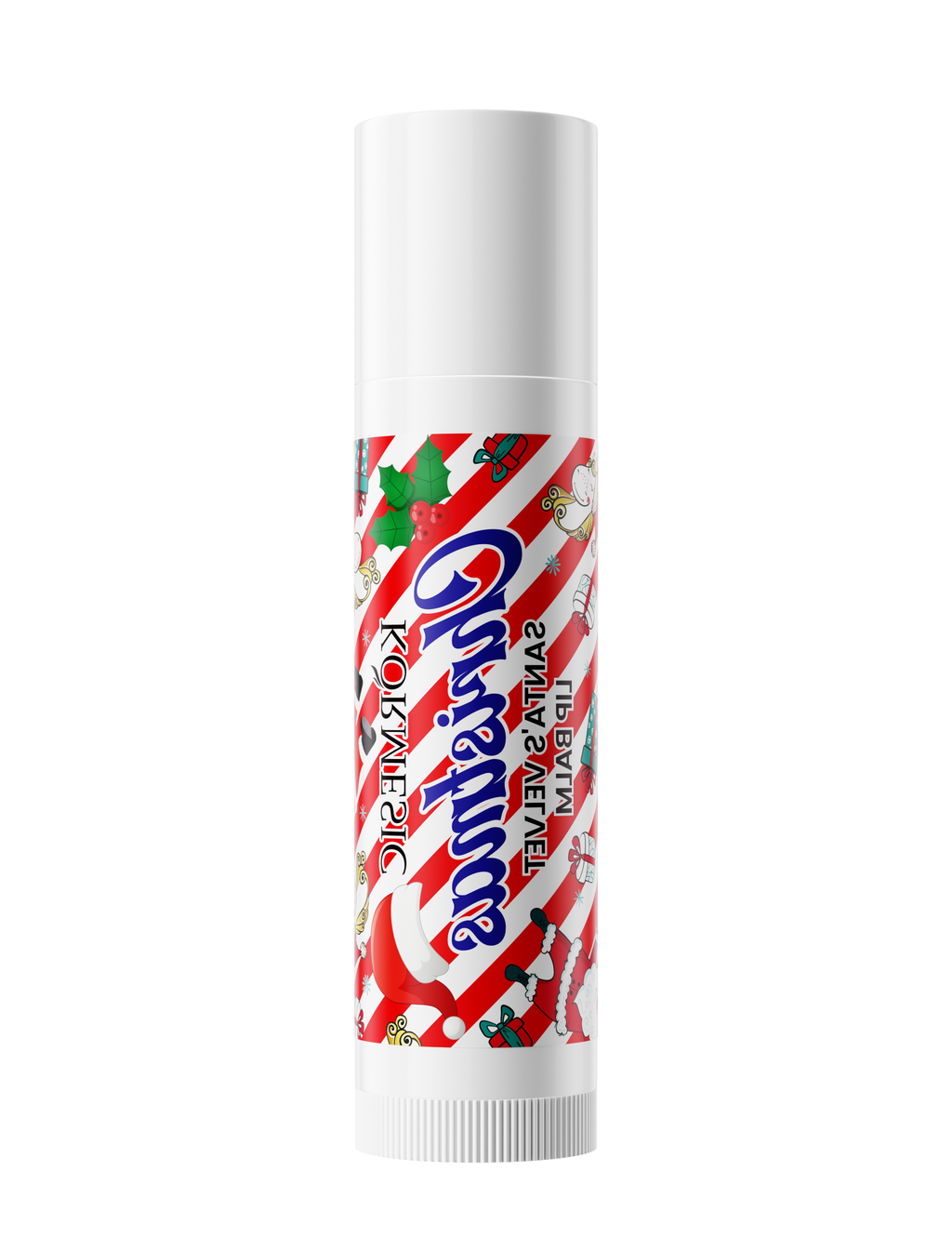 Baume à lèvres cadeau en velours du Père Noël