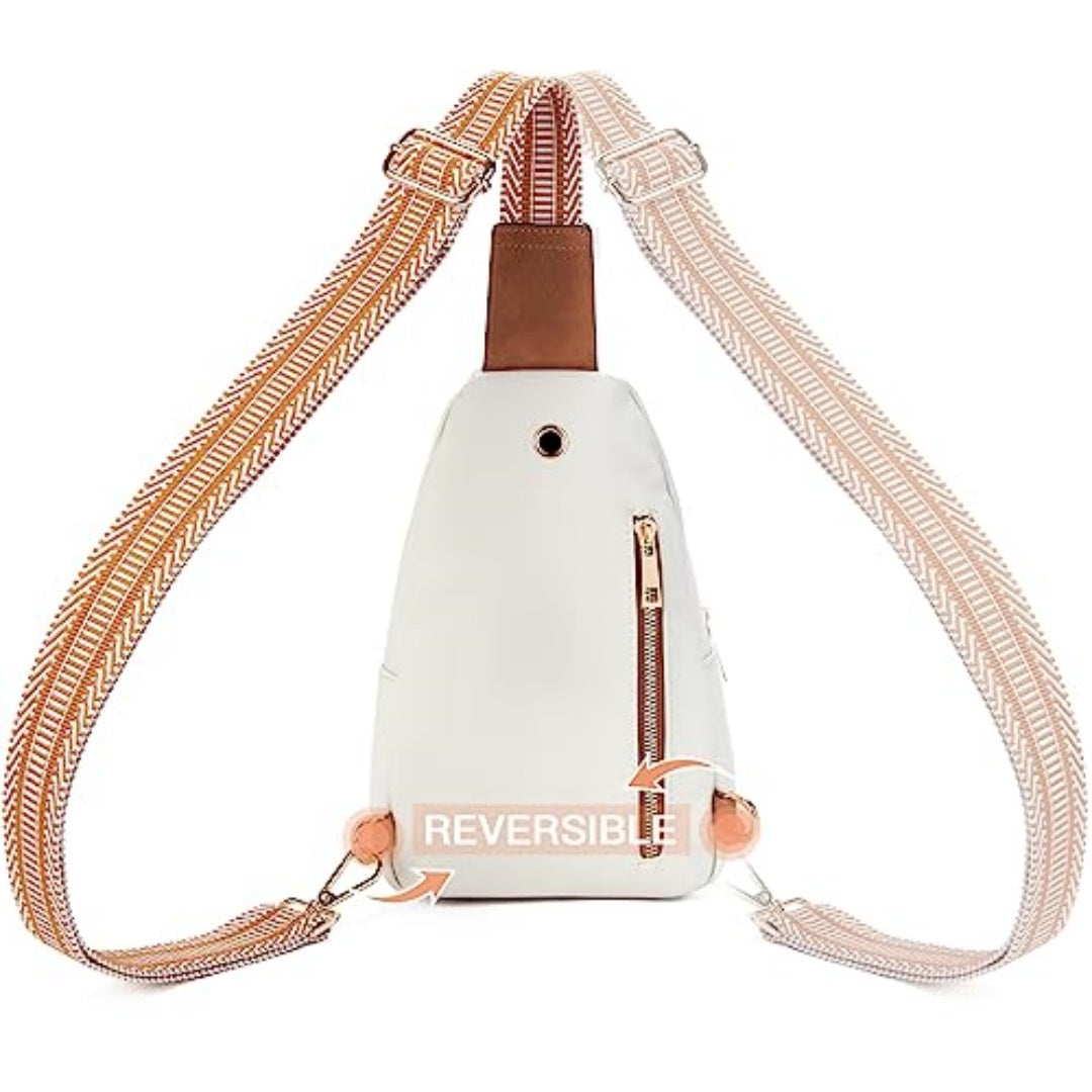 Uniquement prise de soi---Sling Sac pour femmes Crossbody Fanny Packs pour femmes cuir Sling poitrine