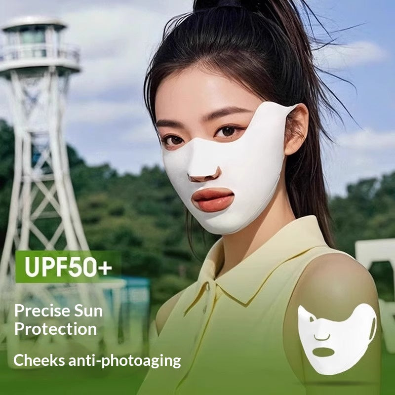 Masque de protection du soleil pour les femmes Masque de soie respirant pour l'été