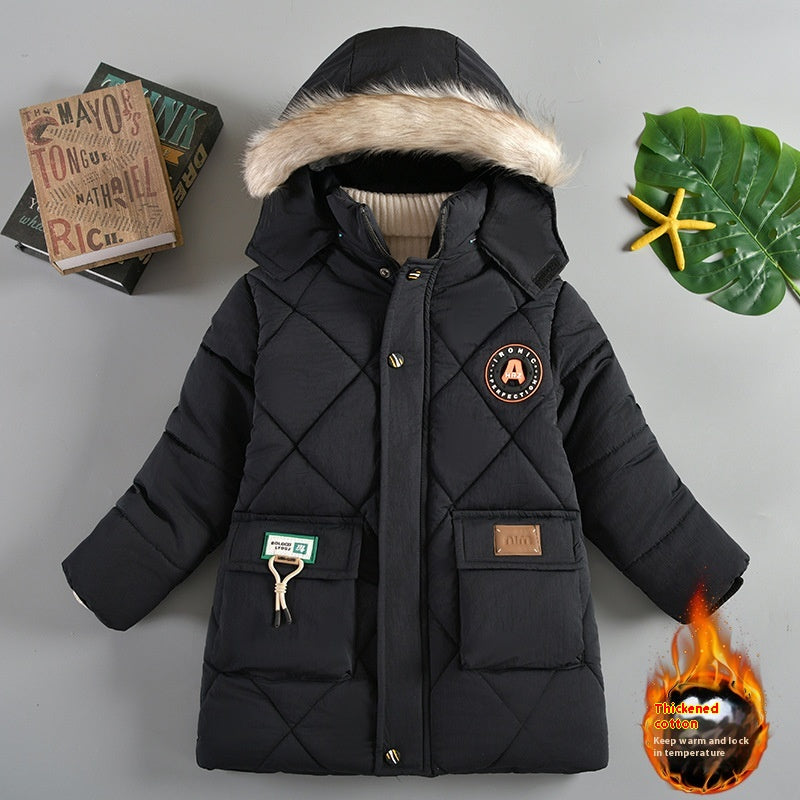 Veste en coton rembourrée épaisse pour les garçons