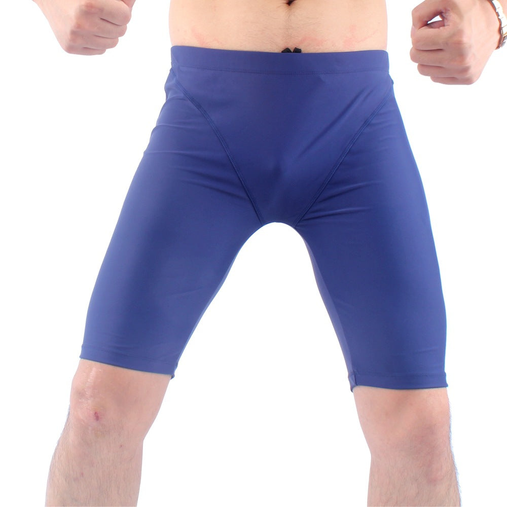 Séchage rapide Confort Natation Trunks Homme Mode Cinq points loin Anti-embarrassment Plu