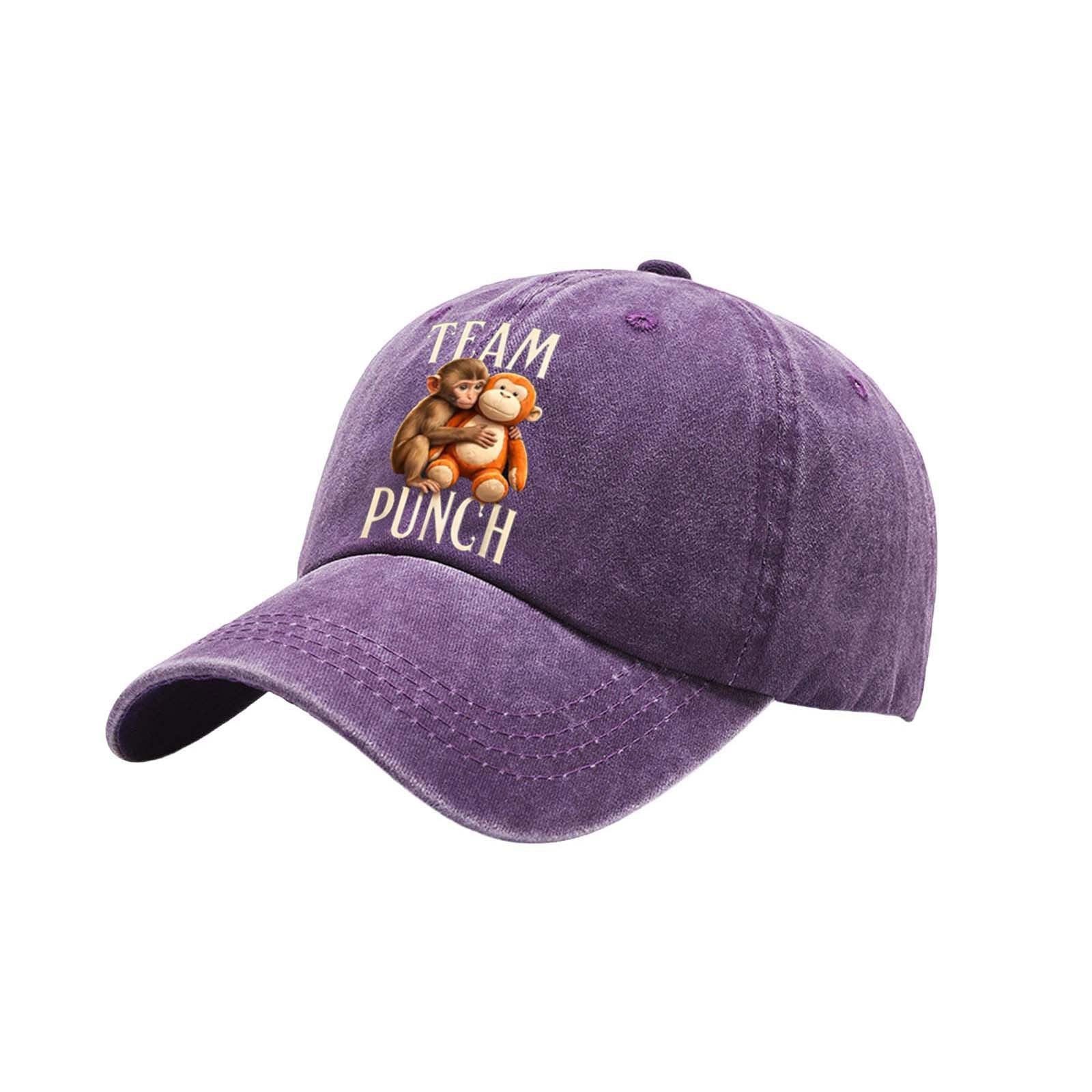 Bouchon de baseball vintage lavé de couleur solide