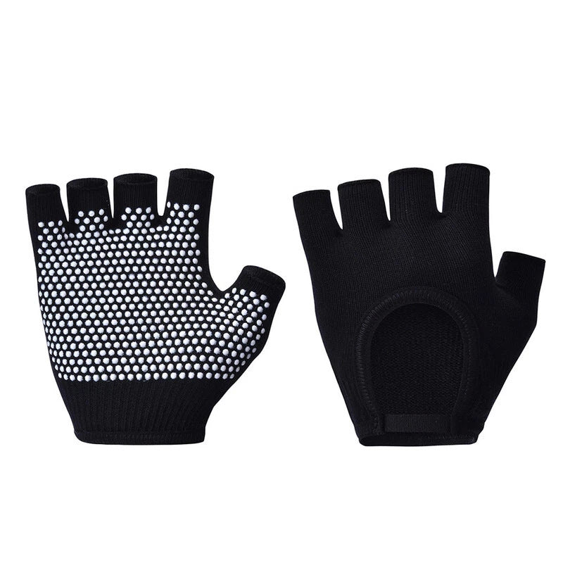 Gants antidérapants de yoga aérien en coton respirant