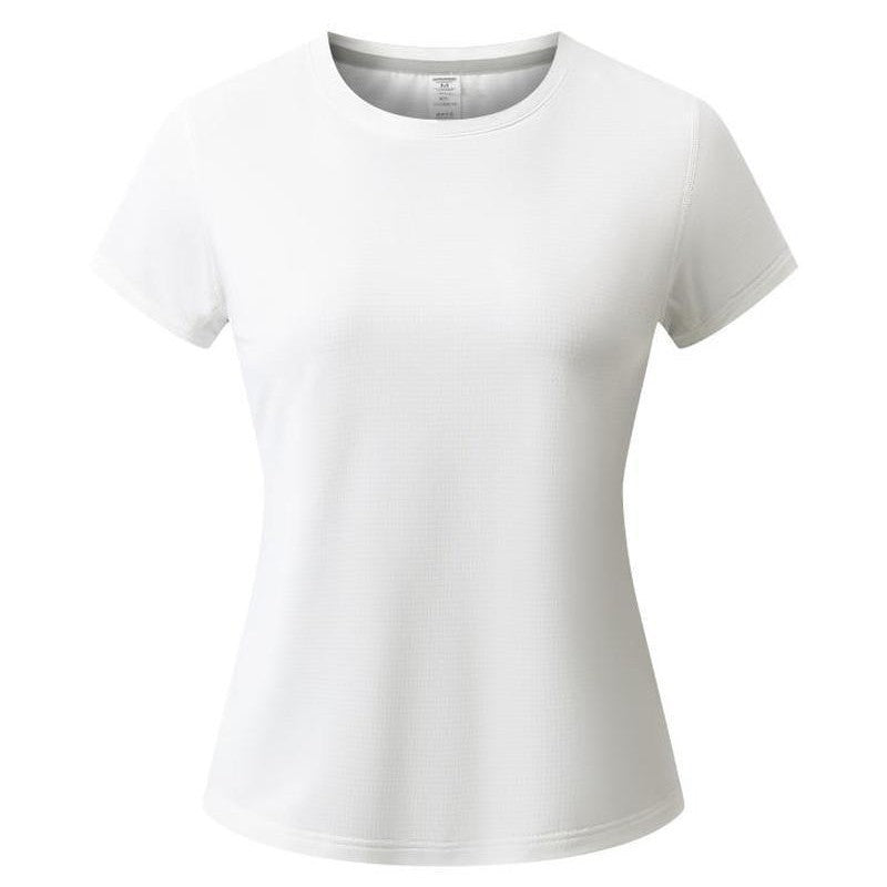 T-shirt cou rond à séchage rapide Été Manches courtes Uniforme de travail