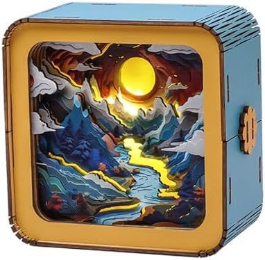 Puzzle en bois Ambiance créative Petite lampe de nuit