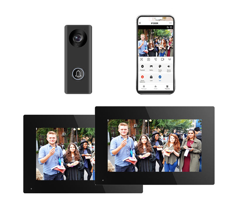 Vidéo Intercom Doorbell 1v2 Surveillance en temps réel Réseau sans fil Intelligent Intercom Sys