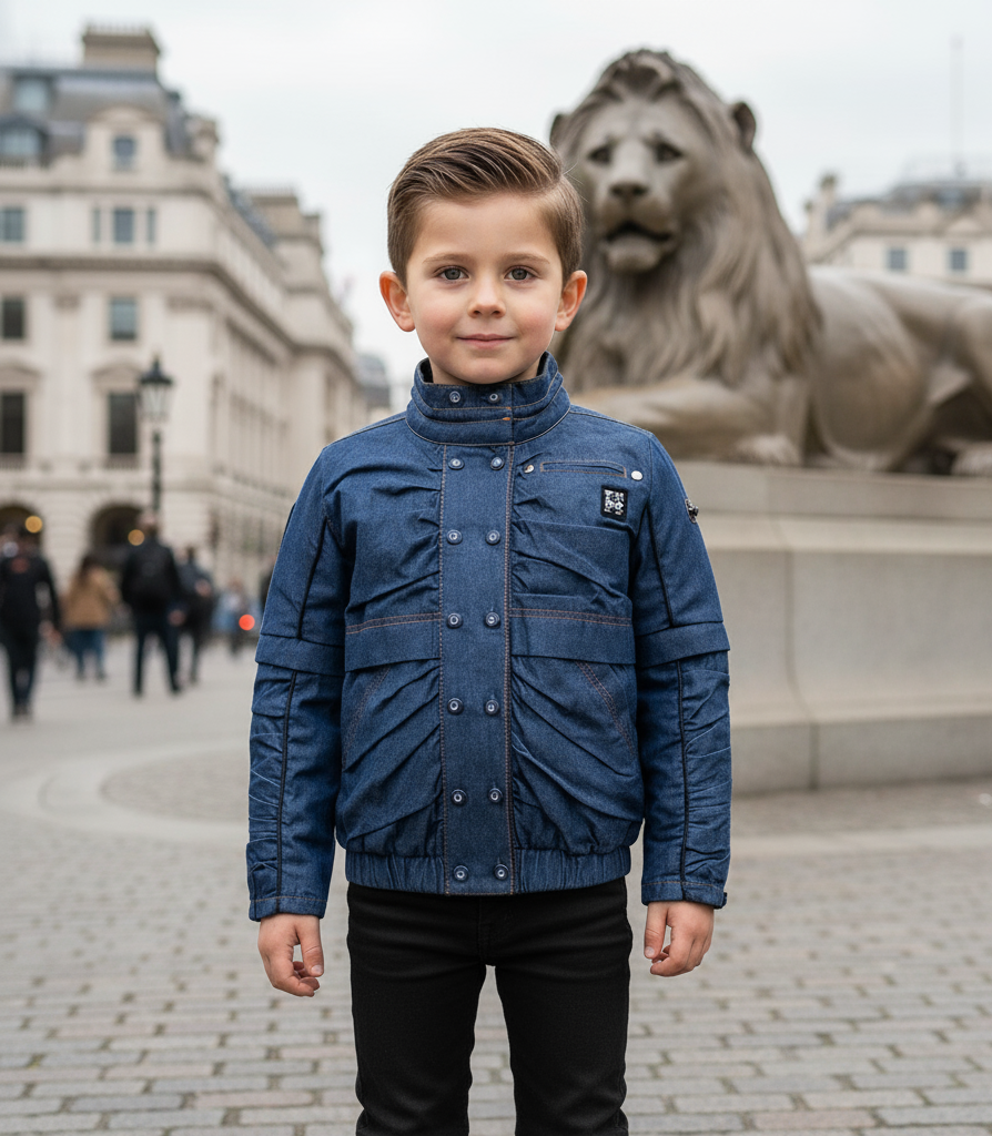 Garçons Léger Veste rembourrée Enfants Coat de printemps à capuche 3-7Y