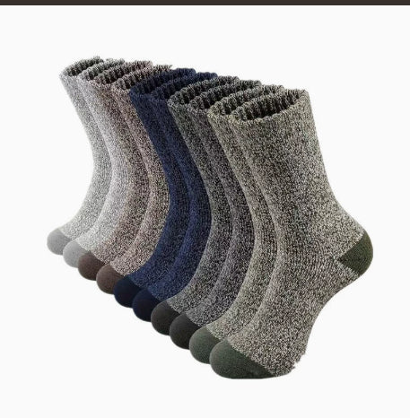 Chaussettes à tube en cachemire épaissies de laine chaude unisexe à froid